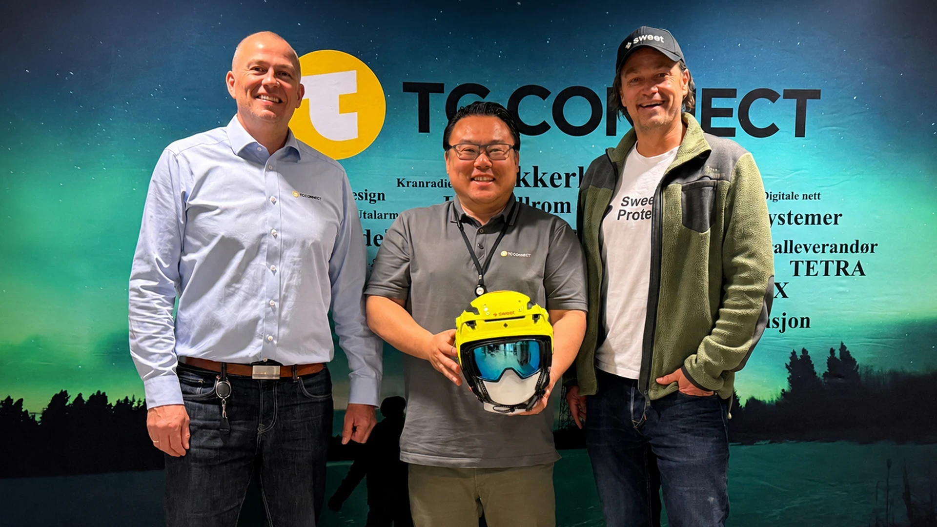 TC Connect og Sweet Protection har inngått et samarbeid for å tilby markedet en helhetlig løsning der avanserte hjelmer kombineres med robuste og sikre kommunikasjonsløsninger.