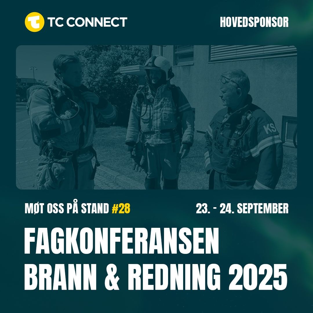 TC Connect er hovedsponsor på fagkonferansen brann og redning 2025